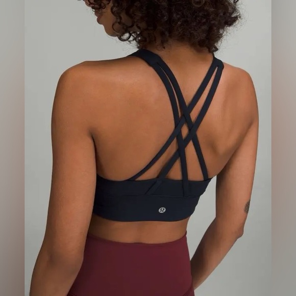lululemon Energy High-Neck Longline Bra-Black - Picture 3 of 7